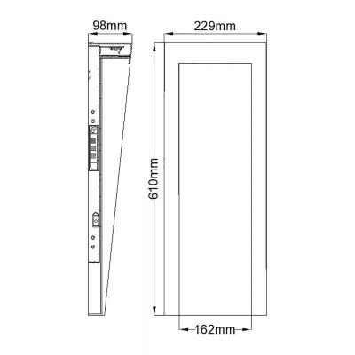 Elstead Lighting Taper kinkiet zewnętrzny 1x10 W czarny HK-TAPER-L-TBK