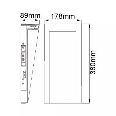 Elstead Lighting Taper kinkiet zewnętrzny 1x8 W czarny HK-TAPER-M-TBK