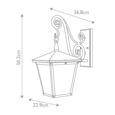 Elstead Lighting Trellis kinkiet zewnętrzny 3x60 W brązowy HK-TRELLIS2-M