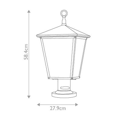 Elstead Lighting Trellis lampa stojąca zewnętrzna 3x60 W brązowa HK-TRELLIS3-L