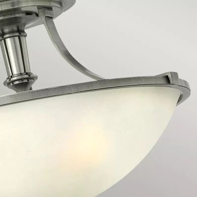 Elstead Lighting Truman lampa podsufitowa 3x60 W nikiel HK-TRUMAN-SF