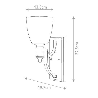 Elstead Lighting Truman kinkiet 1x60 W nikiel HK-TRUMAN1
