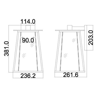 Elstead Lighting Walker kinkiet zewnętrzny 2x60 W brązowy HK-WALKER2-L