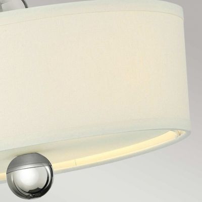 Elstead Lighting Zelda lampa podsufitowa 3x60 W nikiel polerowany HK-ZELDA-SF-PN
