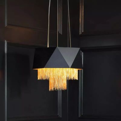 Elstead Lighting Zuma lampa wisząca 6x60 W czarna/złota HK-ZUMA6-SBG