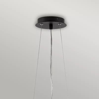 Elstead Lighting Zuma lampa wisząca 6x60 W czarna/srebrna HK-ZUMA6-SBS