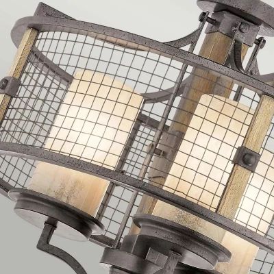 Elstead Lighting Ahrendale lampa wisząca 3x60 W brązowa KL-AHRENDALE3
