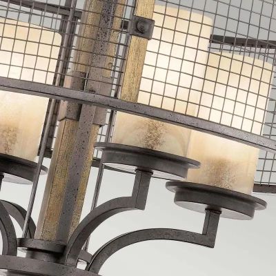 Elstead Lighting Ahrendale lampa wisząca 4x60 W brązowa KL-AHRENDALE4
