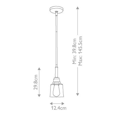 Elstead Lighting Aivian lampa wisząca 1x60 W mosiądz KL-AIVIAN-P-WBR