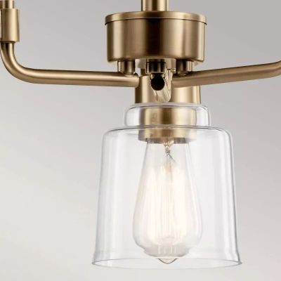 Elstead Lighting Aivian lampa wisząca 3x60 W mosiądz KL-AIVIAN3-WBR