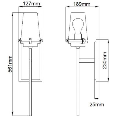 Elstead Lighting Alton kinkiet 1x40 W szczotkowany mosiądz KL-ALTON1-BATH-BB
