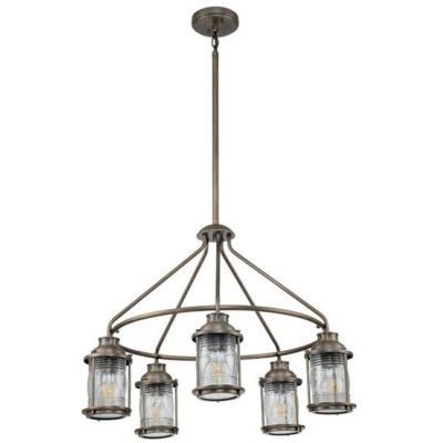 Elstead Lighting Ashland Bay lampa wisząca 5x60 W oksydowany brąz KL-ASHLANDBAY-5P-BU