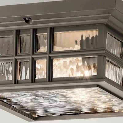 Elstead Lighting Beacon Square lampa podsufitowa zewnętrzna 2x60 W brązowa KL-BEACON-SQUARE-F-OZ