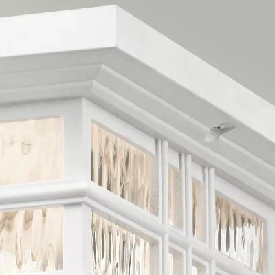 Elstead Lighting Beacon Square plafon zewnętrzny 2x60 W biała KL-BEACON-SQUARE-F-WHT