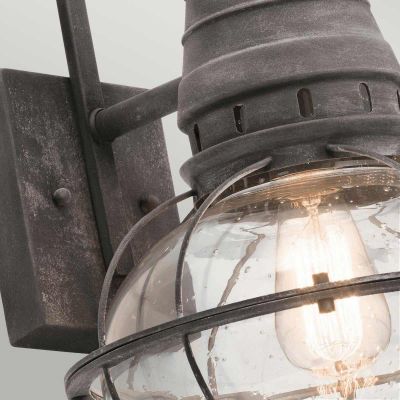 Elstead Lighting Bridge Point kinkiet zewnętrzny 1x60 W postarzany cynk KL-BRIDGEPOINT-L