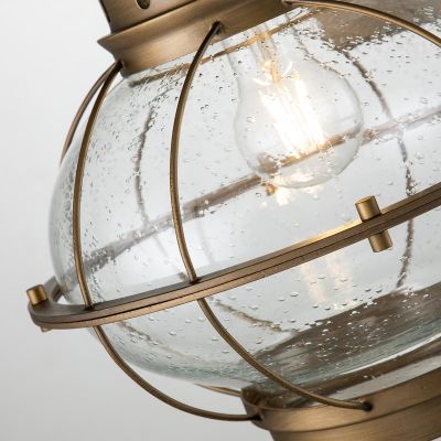 Elstead Lighting Bridge Point kinkiet zewnętrzny 1x60 W mosiądz KL-BRIDGEPOINT-L-NBR