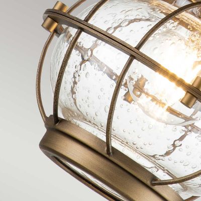 Elstead Lighting Bridge Point kinkiet zewnętrzny 1x60 W mosiądz KL-BRIDGEPOINT-S-NBR
