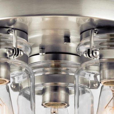 Elstead Lighting Brinley lampa podsufitowa 3x60 W szczotkowany nikiel KL-BRINLEY-F-NI