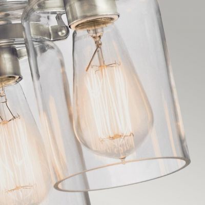 Elstead Lighting Brinley lampa podsufitowa 3x60 W szczotkowany nikiel KL-BRINLEY-F-NI