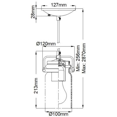 Elstead Lighting Brinley lampa wisząca 1x60 W szczotkowany nikiel KL-BRINLEY-MP-NI