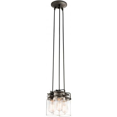 Elstead Lighting Brinley lampa wisząca 3x60 W stary brąz KL-BRINLEY3-OZ