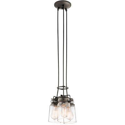 Elstead Lighting Brinley lampa wisząca 3x60 W stary brąz KL-BRINLEY3-OZ