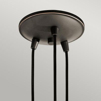 Elstead Lighting Brinley lampa wisząca 3x60 W stary brąz KL-BRINLEY3-OZ