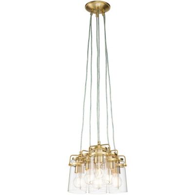 Elstead Lighting Brinley lampa wisząca 6x60 W szczotkowany mosiądz KL-BRINLEY6-BB