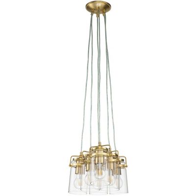 Elstead Lighting Brinley lampa wisząca 6x60 W szczotkowany mosiądz KL-BRINLEY6-BB