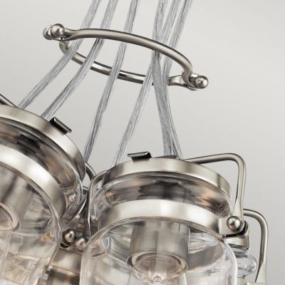 Elstead Lighting Brinley lampa wisząca 6x60 W szczotkowany nikiel KL-BRINLEY6-NI