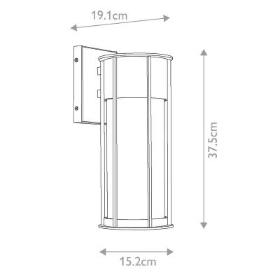 Elstead Lighting Camillo kinkiet zewnętrzny 1x60 W czarny KL-CAMILLO-M-TBK