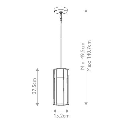 Elstead Lighting Camillo lampa wisząca zewnętrzna 1x60 W mosiądz KL-CAMILLO-P-PNBR