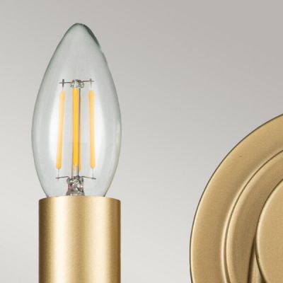 Elstead Lighting Capitol Hill kinkiet 2x40 W naturalny mosiądz KL-CAPITOL-HILL2-PNBR