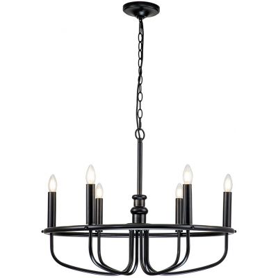 Elstead Lighting Capitol Hill lampa wisząca 6x40 W czarna KL-CAPITOL-HILL6-BLK