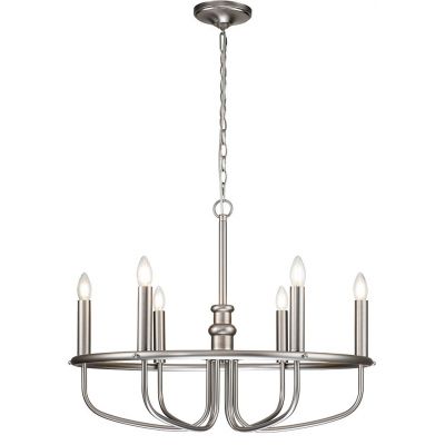 Elstead Lighting Capitol Hill lampa wisząca 6x40 W szczotkowany nikiel KL-CAPITOL-HILL6-BN