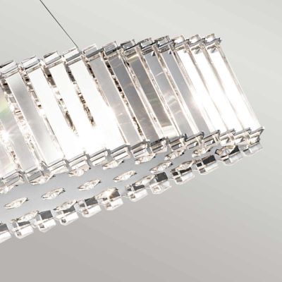 Elstead Lighting Crystal Skye lampa wisząca 8x3 W chrom KL-CRYSTAL-SKYE-ISLE
