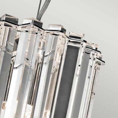 Elstead Lighting Crystal Skye lampa wisząca 2x3 W chrom KL-CRYSTAL-SKYE-MP