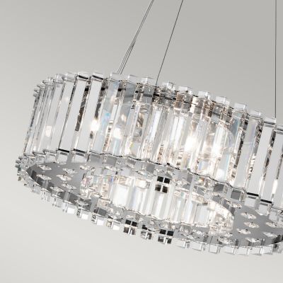 Elstead Lighting Crystal Skye lampa wisząca 6x3 W chrom KL-CRYSTAL-SKYE-P-A
