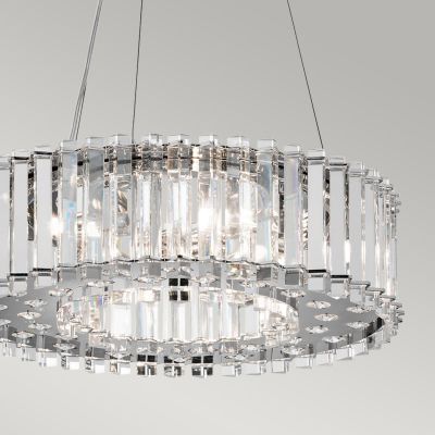 Elstead Lighting Crystal Skye lampa wisząca 6x3 W chrom KL-CRYSTAL-SKYE-P-A
