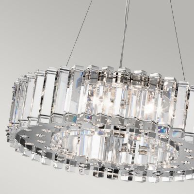 Elstead Lighting Crystal Skye lampa wisząca 8x3 W chrom KL-CRYSTAL-SKYE8
