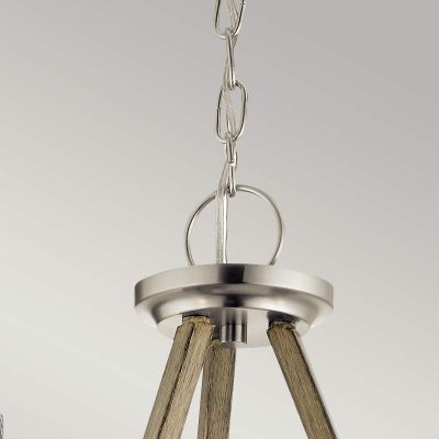 Elstead Lighting Deryn lampa wisząca 3x60 W szary/popielaty KL-DERYN3-DAG