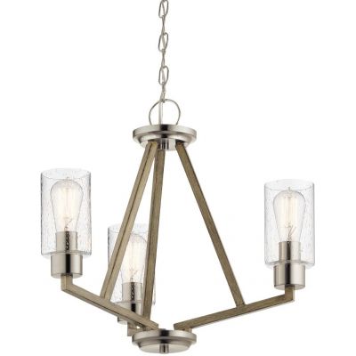 Elstead Lighting Deryn lampa wisząca 3x60 W szary/popielaty KL-DERYN3-DAG