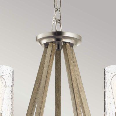Elstead Lighting Deryn lampa wisząca 5x60 W szary/popielaty KL-DERYN5-DAG