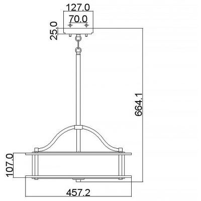 Elstead Lighting Emory lampa wisząca 3x60 W stary brąz KL-EMORY-P-S-OZ