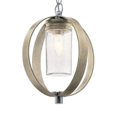Elstead Lighting Grand Bank lampa wisząca zewnętrzna 1x60 W szara KL-GRAND-BANK-P-DAG