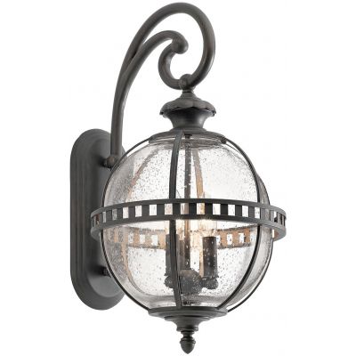 Elstead Lighting Halleron kinkiet zewnętrzny 3x40 W szary-brązowy KL-HALLERON-2M
