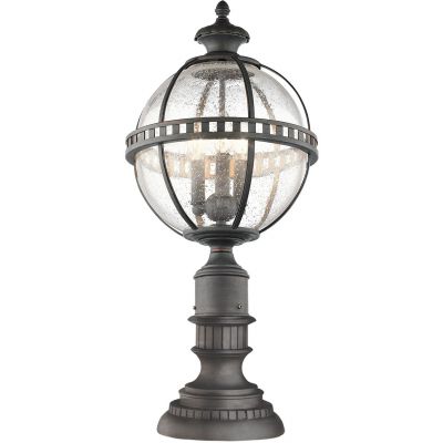 Elstead Lighting Halleron lampa stojąca zewnętrzna 3x40 W szara-brązowa KL-HALLERON-3M