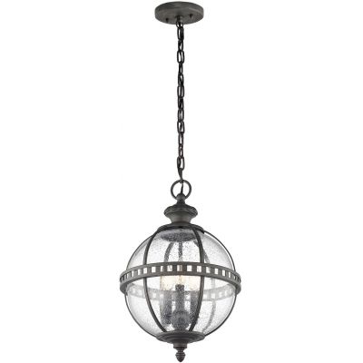 Elstead Lighting Halleron lampa wisząca 3x40 W szara-brązowa KL-HALLERON-8M
