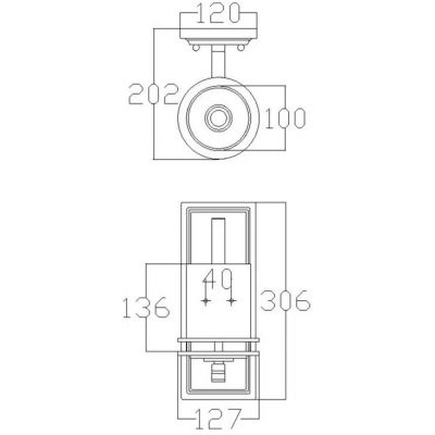 Elstead Lighting Hendrik kinkiet 1x3 W chrom KL-HENDRIK1-BATH