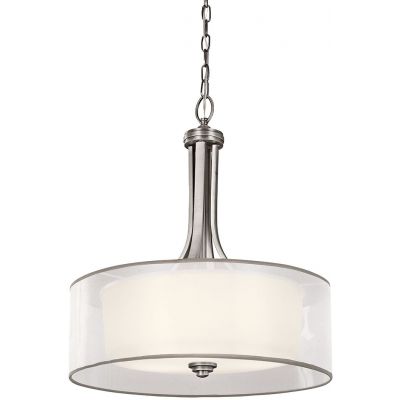 Elstead Lighting Lacey lampa wisząca 4x40 W antyczny pewter/biała KL-LACEY-P-L-AP